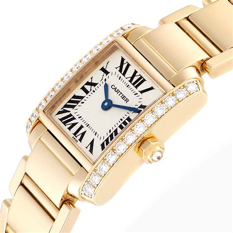 cartier gold watch for women|cartier 18k gold ladies watches.